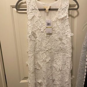 Michael Kors white butterfly dress